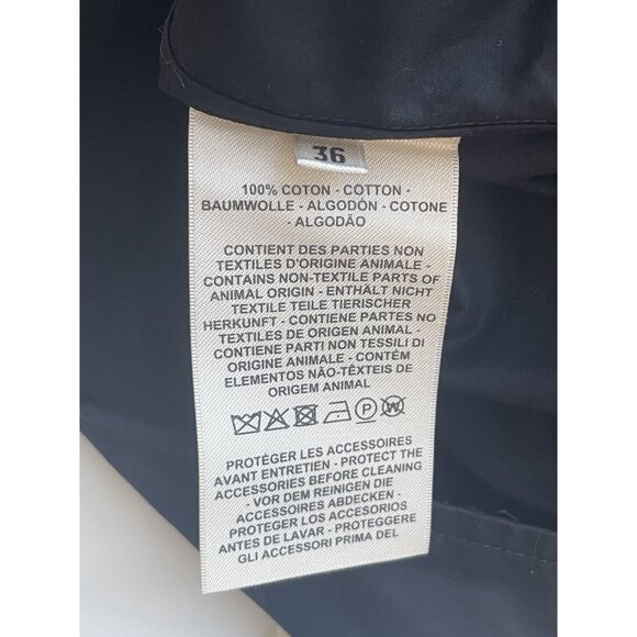 Hermès Womens Black Long-Sleeve Button-Up Shirt With Waist Tie Detail 100% Cotto - Picture 9 of 9